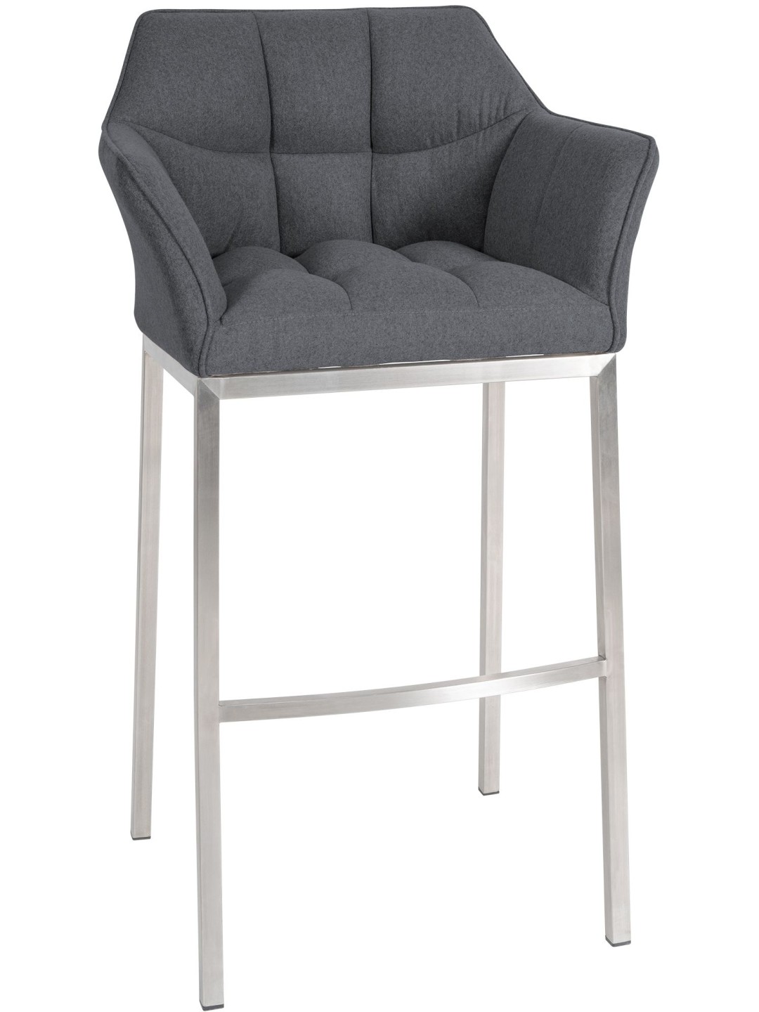 Bárszék Damaso E filc 4 méteres kerettel, szürke