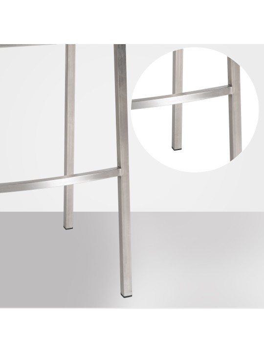 Bárszék Damaso E filc 4 méteres kerettel, szürke