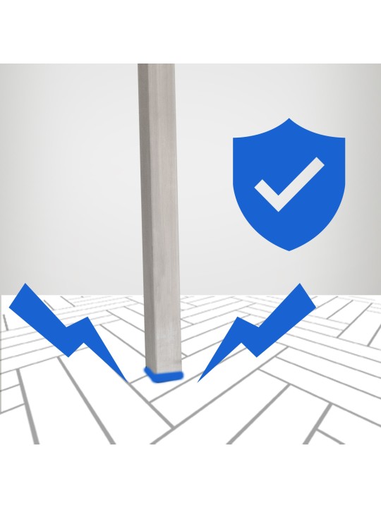 Bárszék Damaso E filc 4 méteres kerettel, szürke