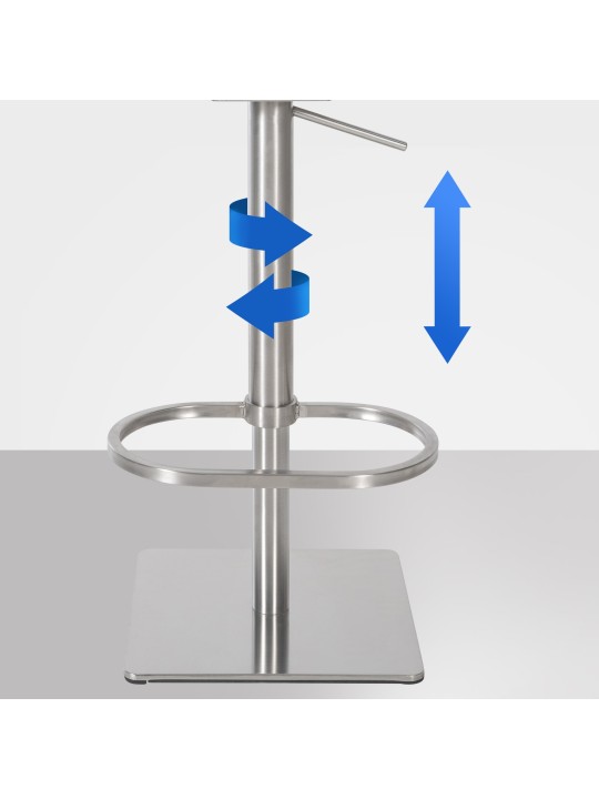 Bárszék Damaso E bársony, barna
