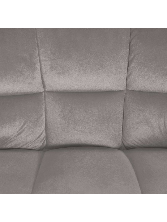 Bárszék Damaso W bársony, szürke