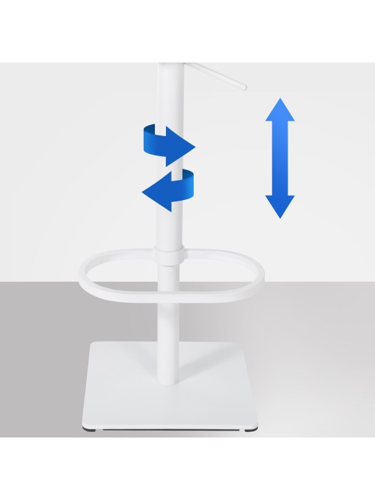 Bárszék Damaso W bársony, szürke