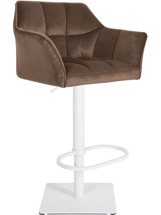 Bárszék Damaso W bársony, barna