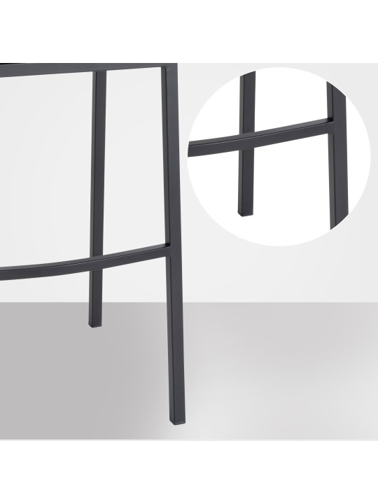 Damaso B bársony bárszék 4 méteres kerettel, szürke Damaso B bársony bárszék 4 méteres kerettel, szürke