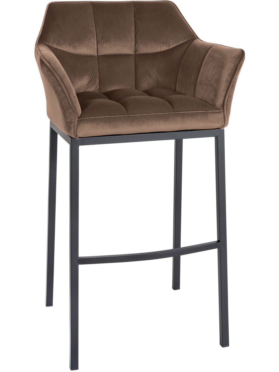 Damaso B bársony bárszék 4 méteres kerettel, barna