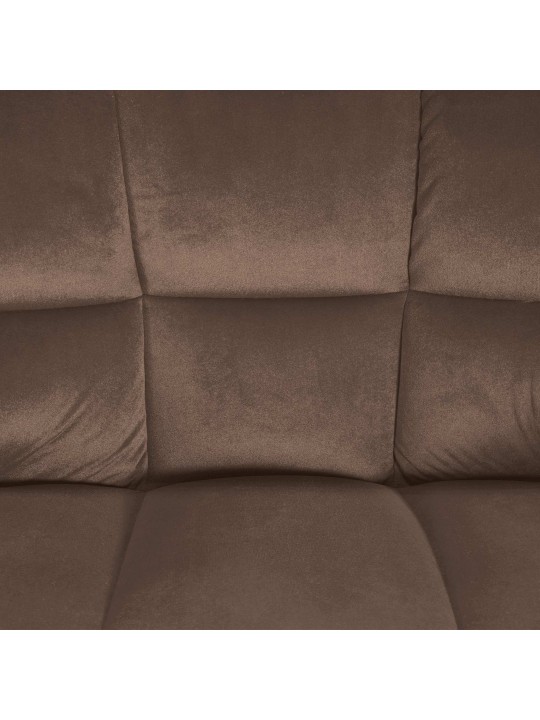 Damaso B bársony bárszék 4 méteres kerettel, barna