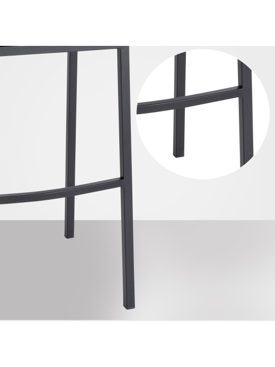 Damaso B bársony bárszék 4 méteres kerettel, barna