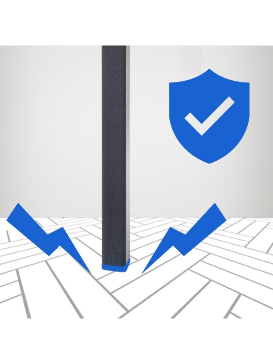 Damaso B bársony bárszék 4 méteres kerettel, barna