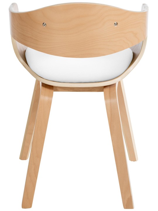 2 db Kingston műbőr szék készlet, natúr/fehér