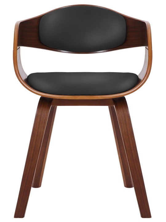 2 db Kingston műbőr szék készlet, dió/fekete