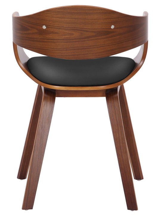 2 db Kingston műbőr szék készlet, dió/fekete