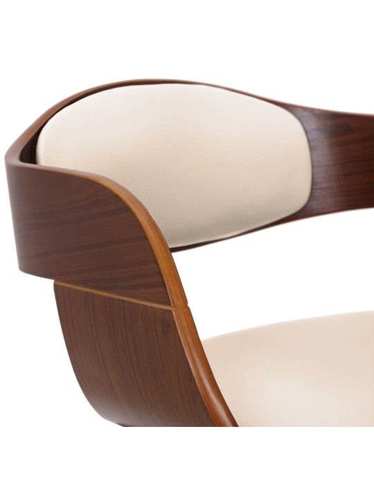 2 db Kingston műbőr szék készlet, dió/krém 2 db Kingston műbőr szék készlet, dió/krém