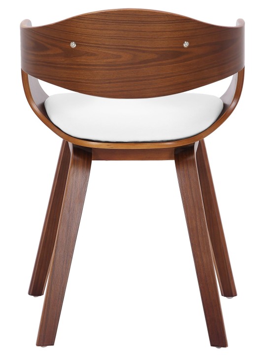 2 db Kingston műbőr szék készlet, dió/fehér