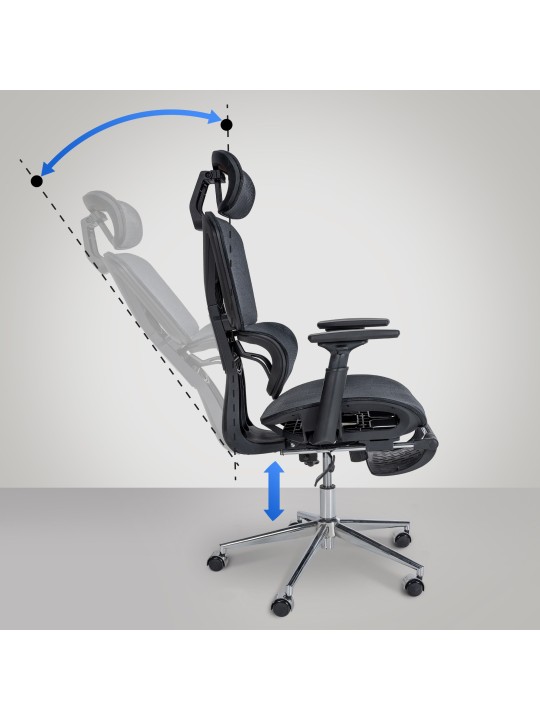 Grover irodai szék, fekete