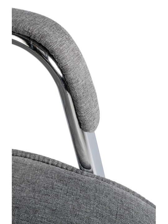 2 db Sievert szövetből álló látogatószék készlet, világosszürke