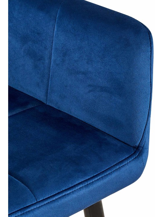 2 db Emia bársony étkezőszék készlet, kék