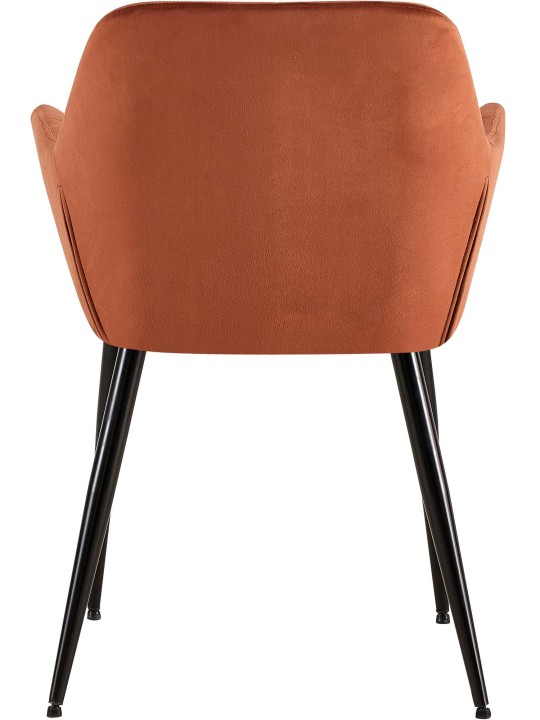 2 db Emia bársony étkezőszék készlet, barna