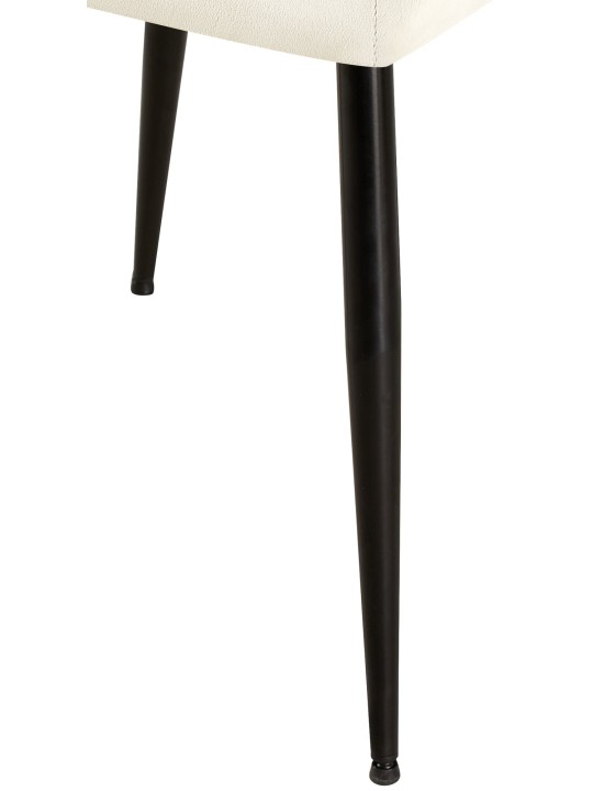 2 db Emia bársony étkezőszék készlet, krém