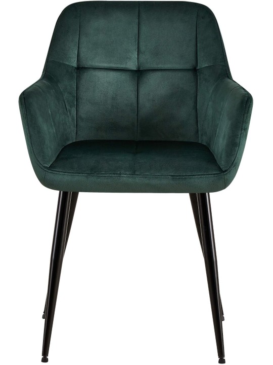 2 db Emia bársony étkezőszék készlet, zöld