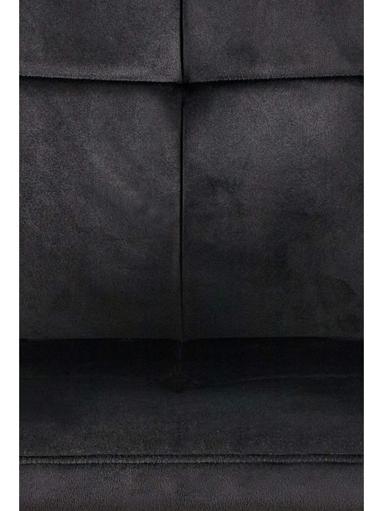 2 db Emia bársony étkezőszék készlet, fekete