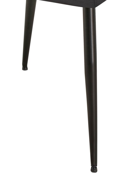 2 db Emia bársony étkezőszék készlet, fekete