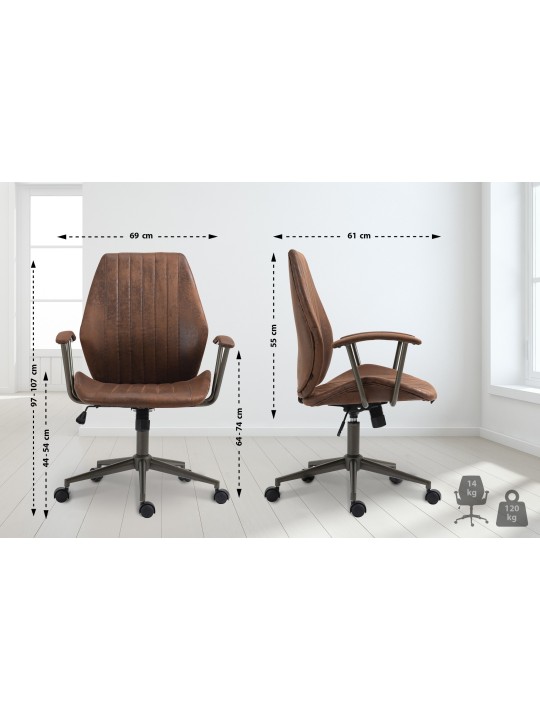 Nampa irodai szék, konyak