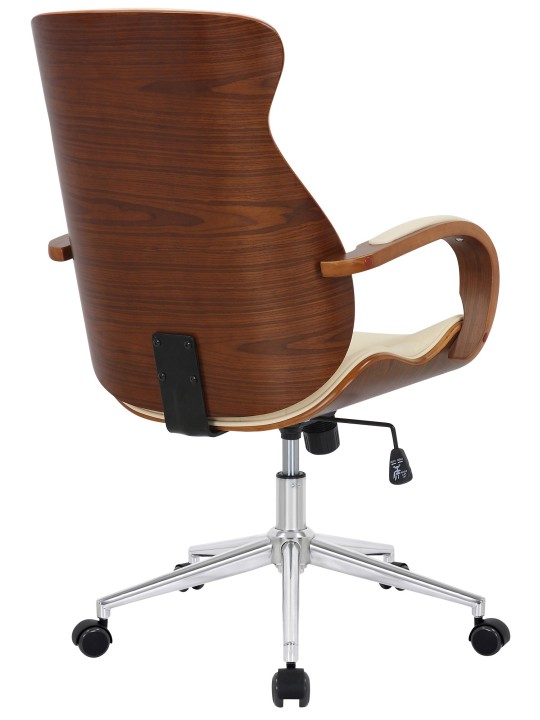 Melilla műbőr irodai szék, dió/krém