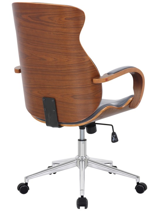 Melilla műbőr irodai szék, dió/szürke