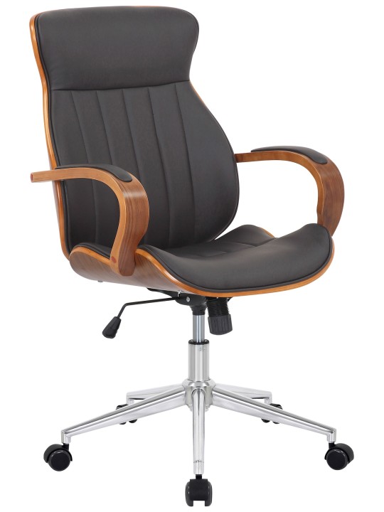 Melilla műbőr irodai szék, dió/barna