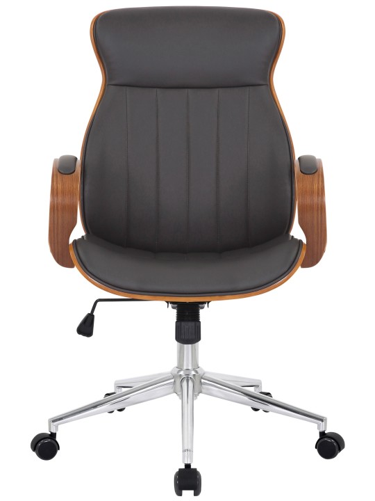 Melilla műbőr irodai szék, dió/barna