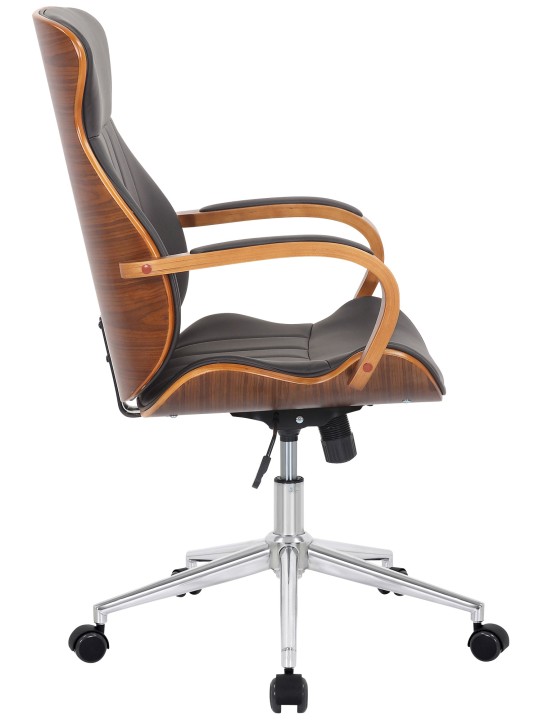 Melilla műbőr irodai szék, dió/barna