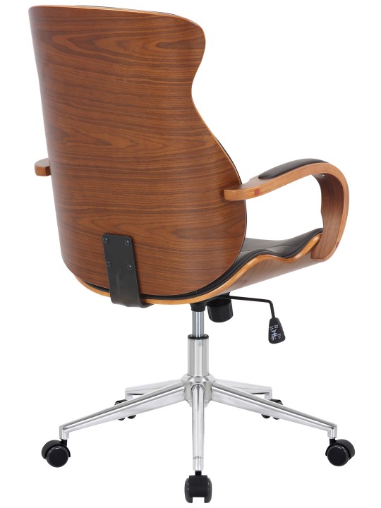 Melilla műbőr irodai szék, dió/barna