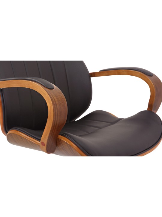 Melilla műbőr irodai szék, dió/barna