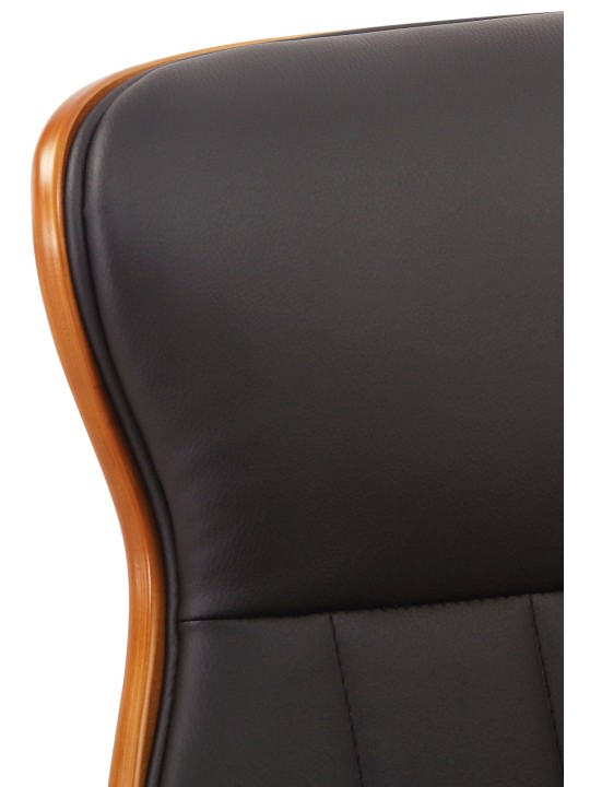 Melilla műbőr irodai szék, dió/barna