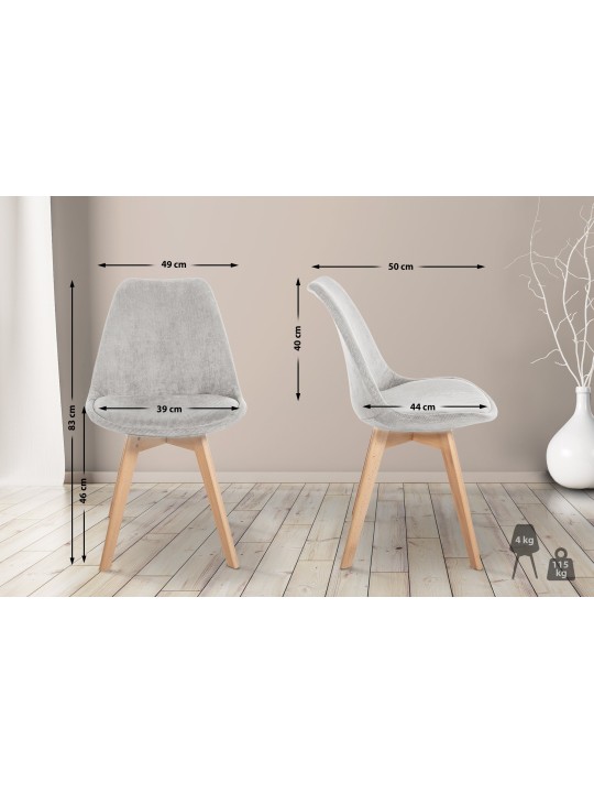 Linares Cord szék, bézs