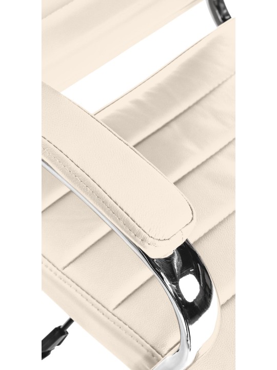 Mollis valódi bőr irodai szék, krém