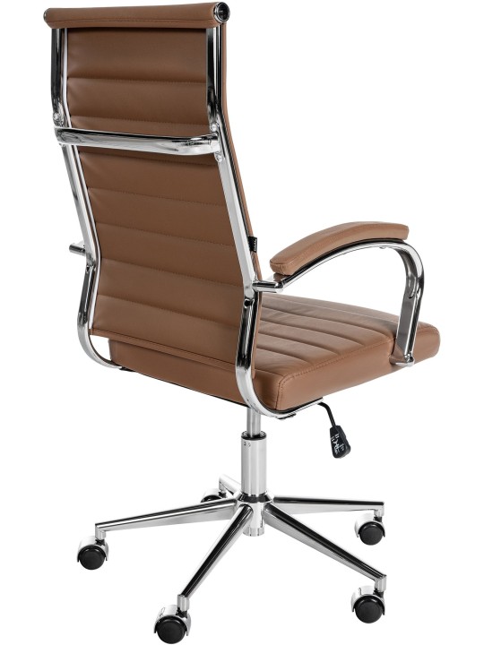Mollis valódi bőr irodai szék, világosbarna