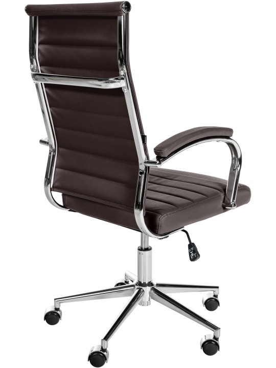 Mollis valódi bőr irodai szék, kávé