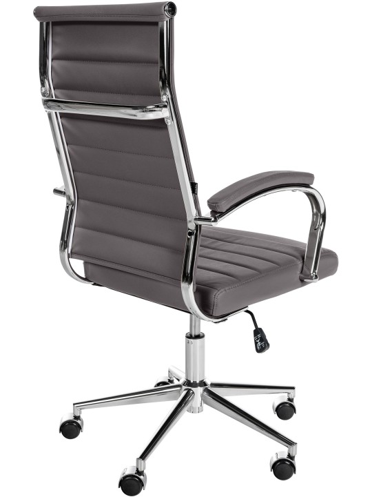 Mollis valódi bőr irodai szék, szürke