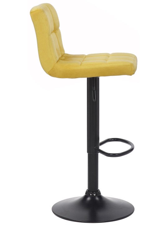 Feni bársony bárszék 4db, sárga