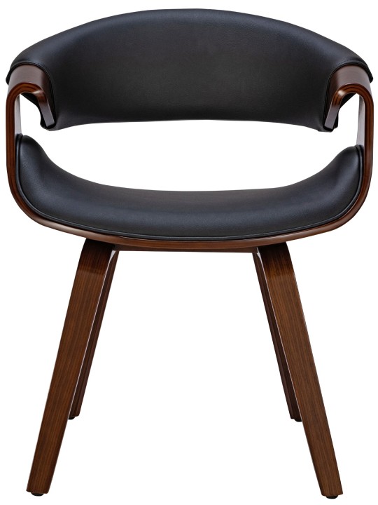 2 db Foley műbőr étkezőszék szett, dió/fekete 2 db Foley műbőr étkezőszék szett, dió/fekete