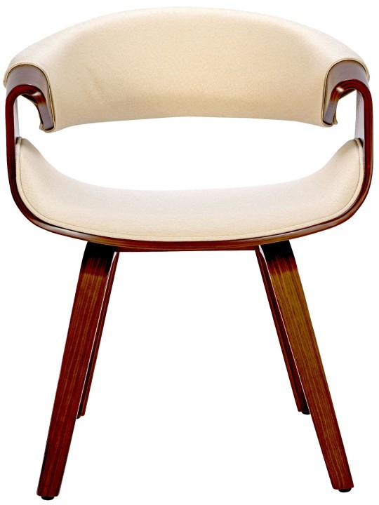 2 db Foley szövet étkezőszékből álló készlet, dió/krém