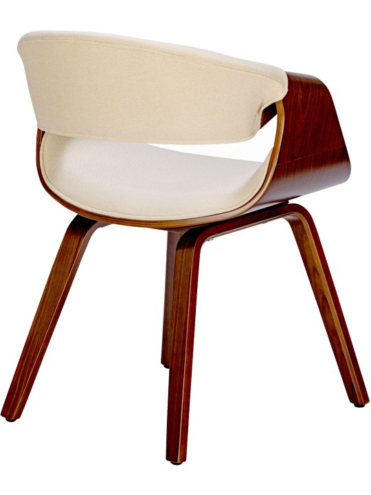 2 db Foley szövet étkezőszékből álló készlet, dió/krém