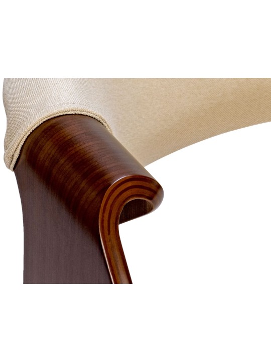 2 db Foley szövet étkezőszékből álló készlet, dió/krém