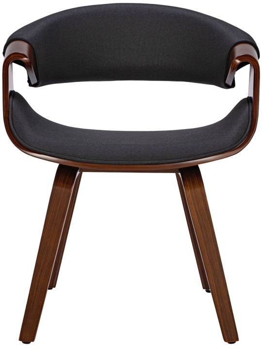 2 db Foley szövet étkezőszékből álló készlet, dió/fekete