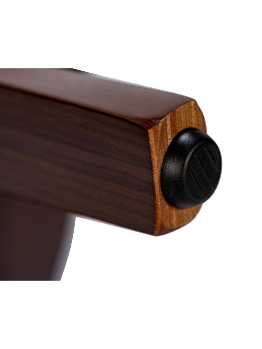 2 db Foley szövet étkezőszékből álló készlet, dió/fekete