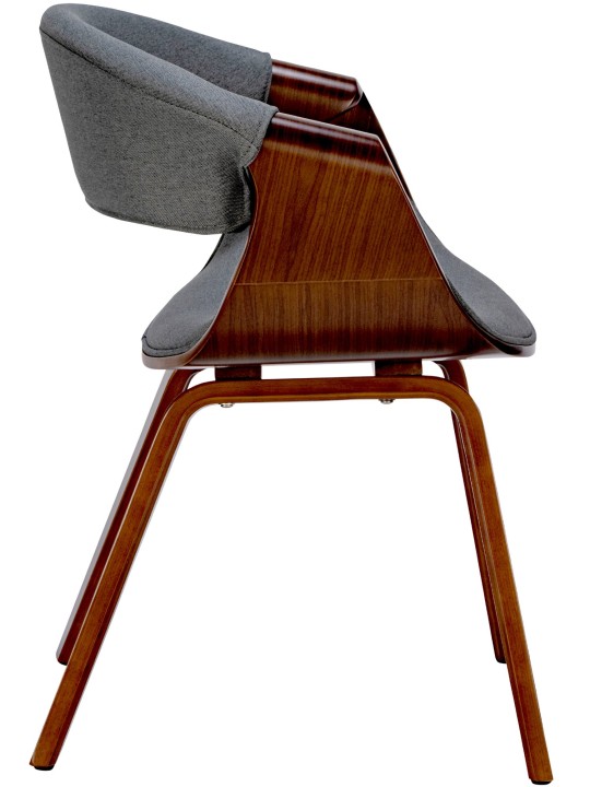 2 db Foley szövet étkezőszékből álló készlet, dió/szürke