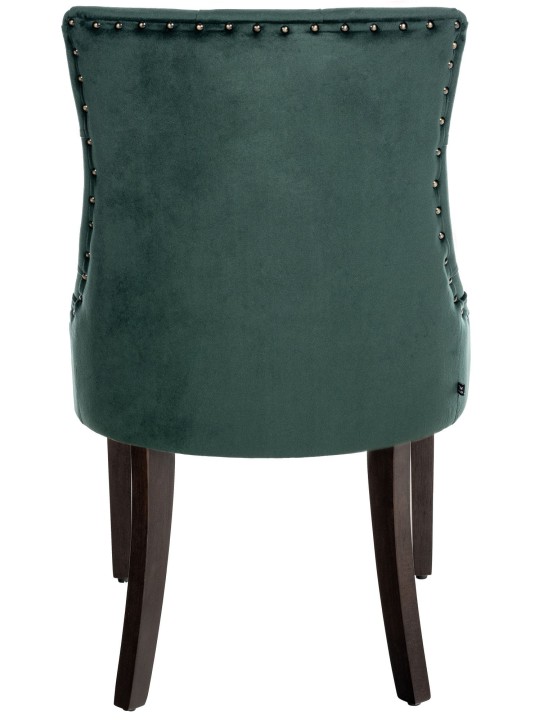Étkezőszék Aberdeen bársony antik, sötétzöld
