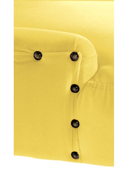 Étkezőszék Aberdeen bársony antik, sárga