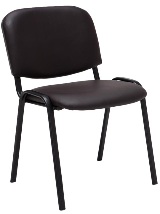 Ken műbőr látogatószék, barna